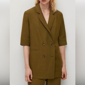 NWT Masssimo-Dutti short sleeve blazer size 40/8